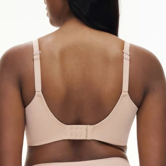 NWT Chantelle Comfort Chic Back Smoothing T-Shirt Bra in Nude Rose Size 36DDD - Picture 3 of 7
